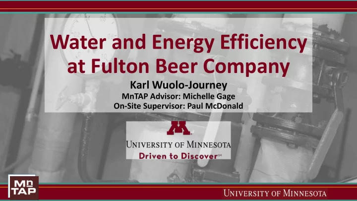 water and energy efficiency