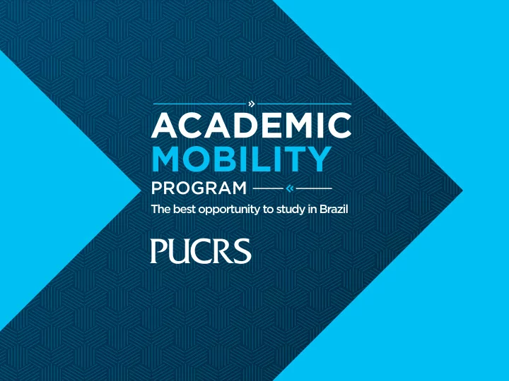 the best opportunity to study in brazil