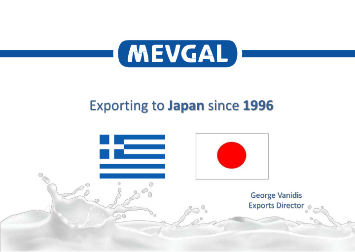 exporting to japan since 1996