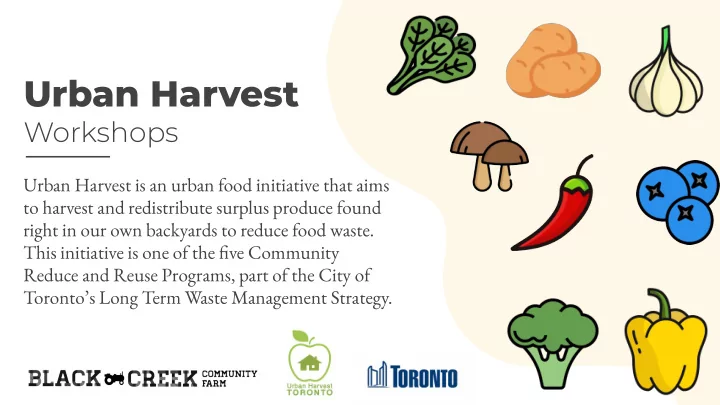 urban harvest