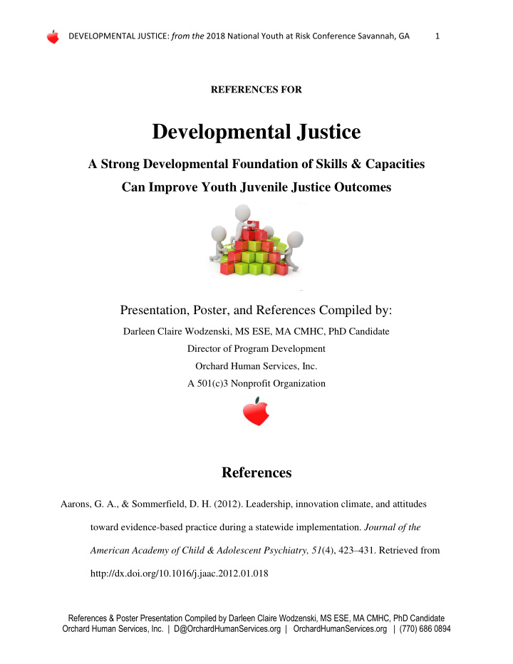 developmental justice