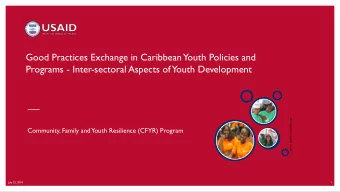 Programs - Inter-sectoral Aspects of Youth Development  PHOTO CREDIT: C. GASKIN/ USAID  Community,