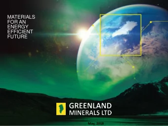 ENERGY  EFFICIENT  FUTURE  May, 2018  Important Notice  This presentation contains only a brief