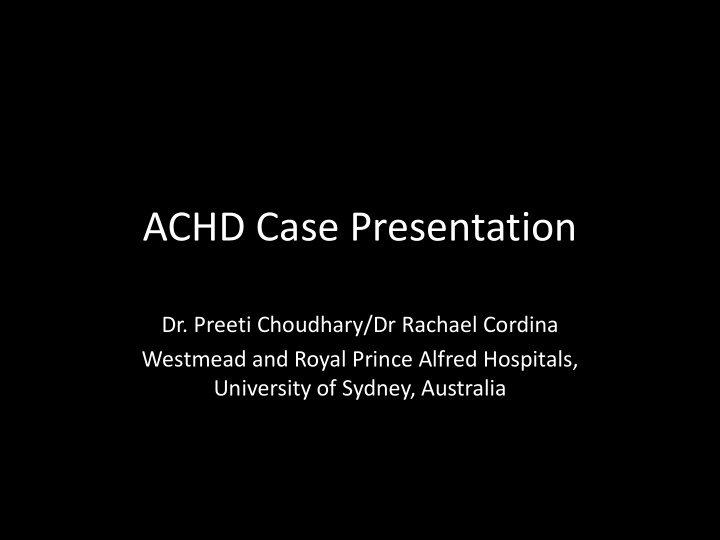 achd case presentation