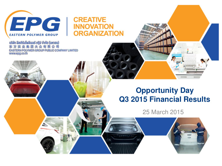 q3 2015 financial results