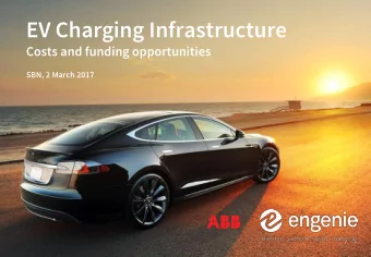 EV Charging Infrastructure  Costs and funding opportunities  SBN, 2 March 2017  Introduction