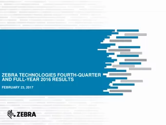 AND FULL-YEAR 2016 RESULTS  FEBRUARY 23, 2017  Anders Gustafsson  Olivier Leonetti  Chief Executive