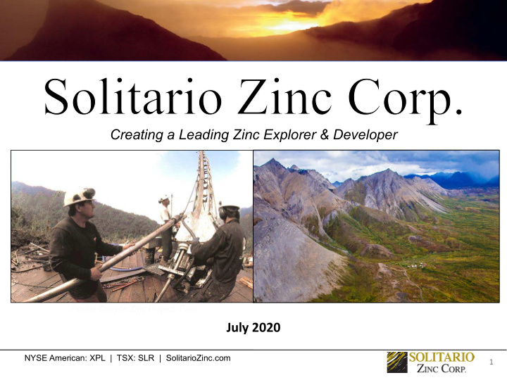 creating a leading zinc explorer developer