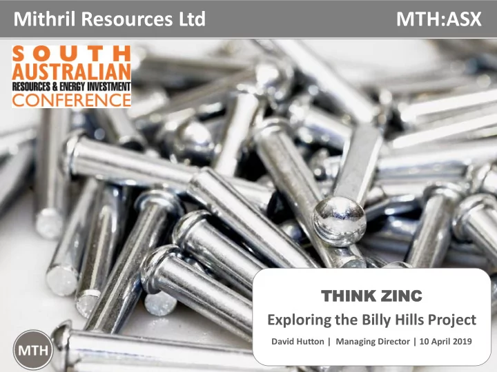 mithril resources ltd mth asx