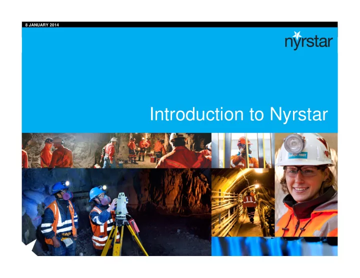 introduction to nyrstar