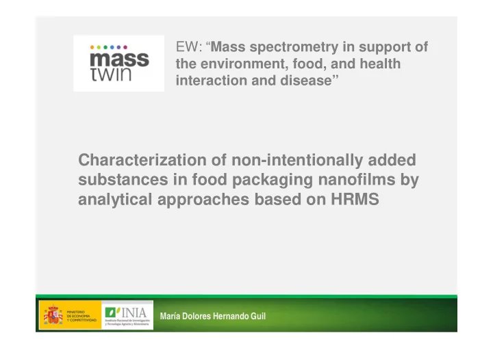 characterization of non intentionally added substances in