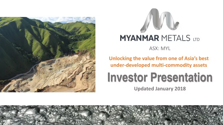 investor presentation