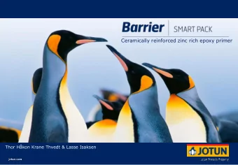 Ceramically reinforced zinc rich epoxy primer  Thor Hkon Krane Thvedt &amp; Lasse Isaksen