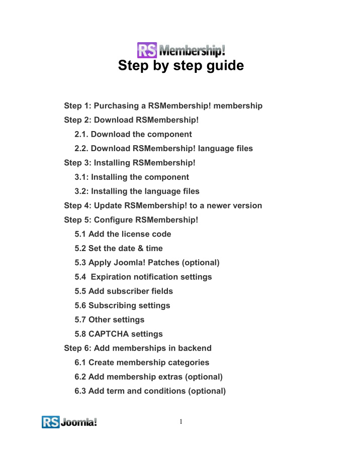 step by step guide