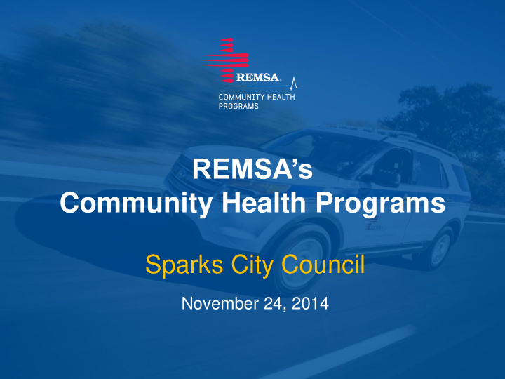 community health programs
