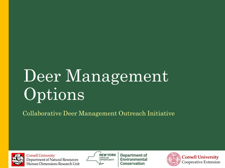deer management