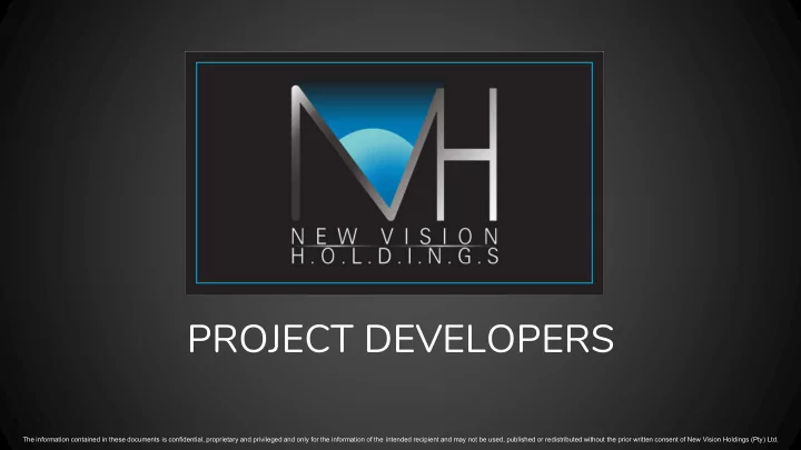 project developers