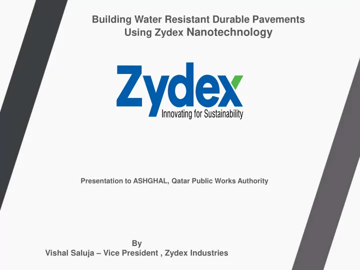 using zydex nanotechnology
