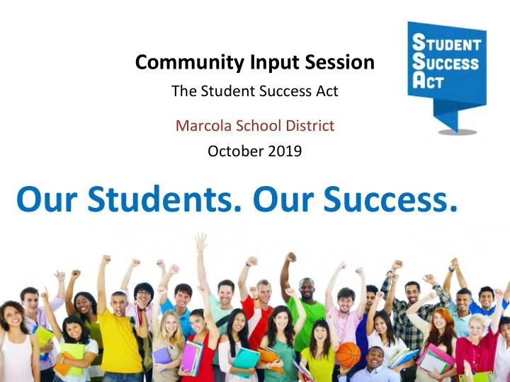 our students our success