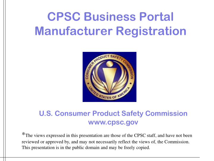 cpsc business portal