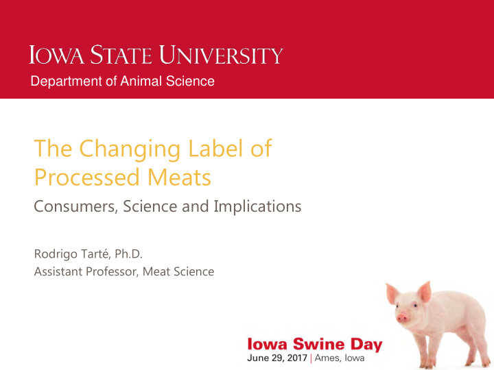the changing label of processed meats