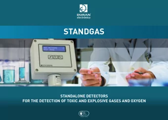 STANDGAS  STANDALONE DETECTORS  FOR THE DETECTION OF TOXIC AND EXPLOSIVE GASES AND OXYGEN