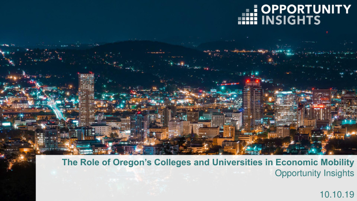 the role of oregon s colleges and universities in