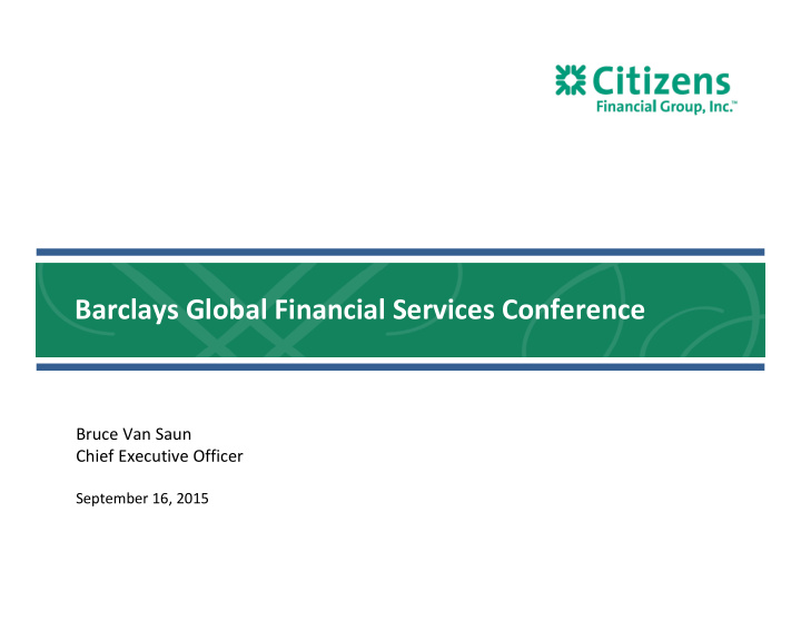 barclays global financial services conference