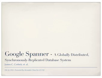 Motivation  Eventually-consistent sometimes isnt good enough.  General Purpose