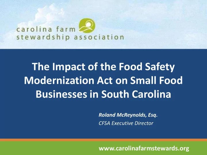 the impact of the food safety