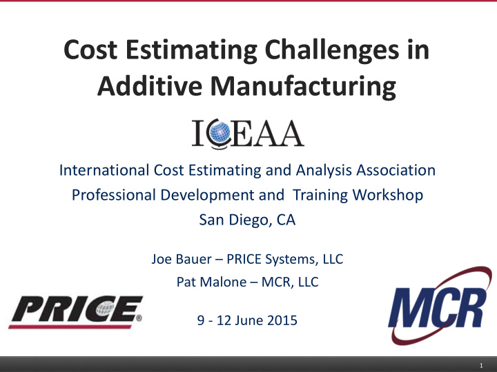 cost estimating challenges in
