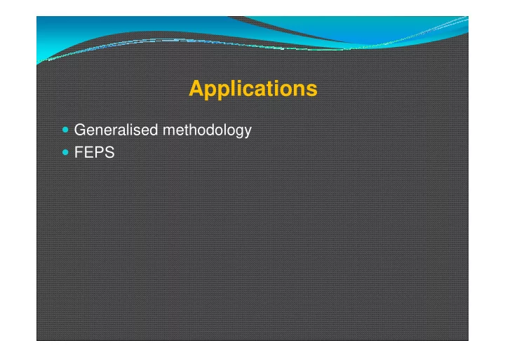applications