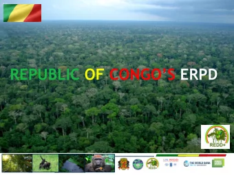 REPUBLIC OF CONGOS ERPD  Table of Contents  1. Jurisdiction: Map and key relevant program area