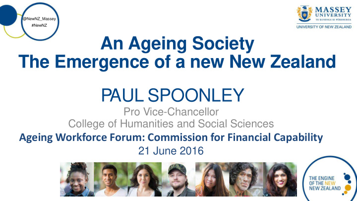 an ageing society the emergence of a new new zealand p