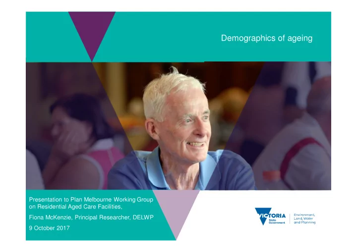demographics of ageing