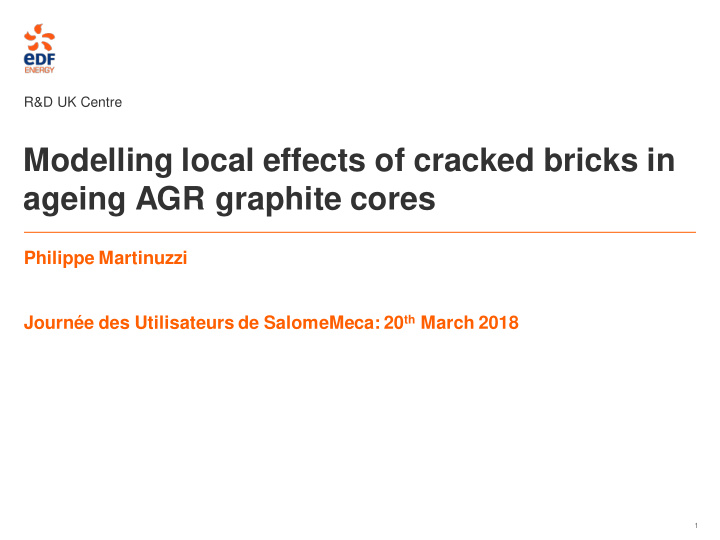 modelling local effects of cracked bricks in
