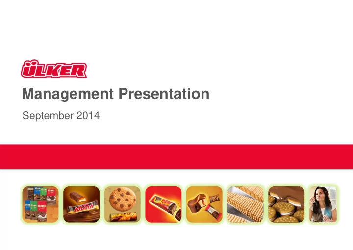 management presentation