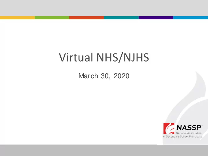 virtual nhs njhs