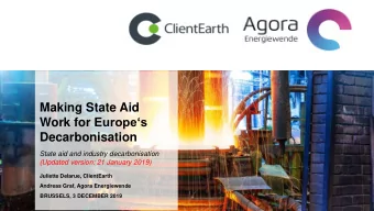 Making State Aid Work for Europes  Decarbonisation  State aid and industry decarbonisation