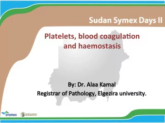 Platelets,  blood  coagula/on   and  haemostasis   Normal  haemosta,c