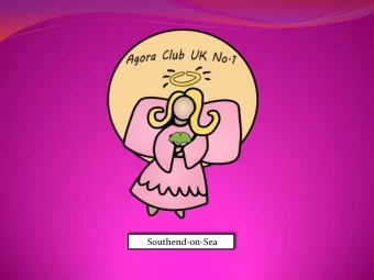 Southend-on-Sea  We are delighted to invite you to join us in Southend-on-Sea for the  charter of