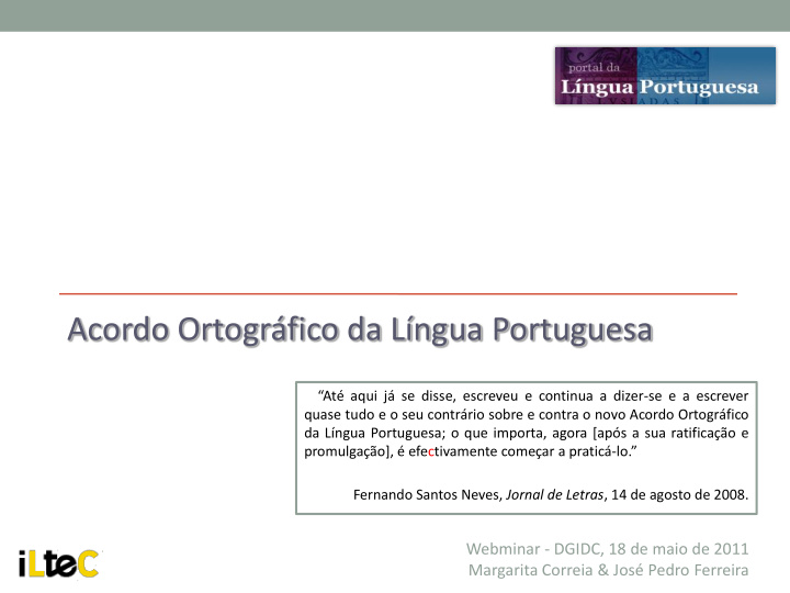 acordo ortogr fico da l ngua portuguesa