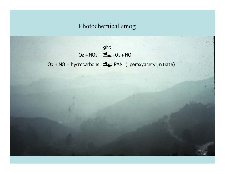 photochemical smog