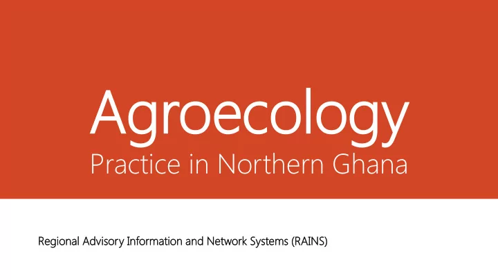 agr agroecol oecology ogy