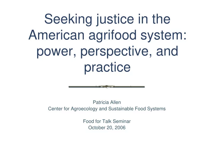 seeking justice in the seeking justice in the american