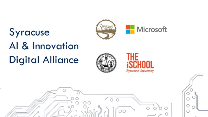 syracuse ai innovation digital alliance syracuse surge