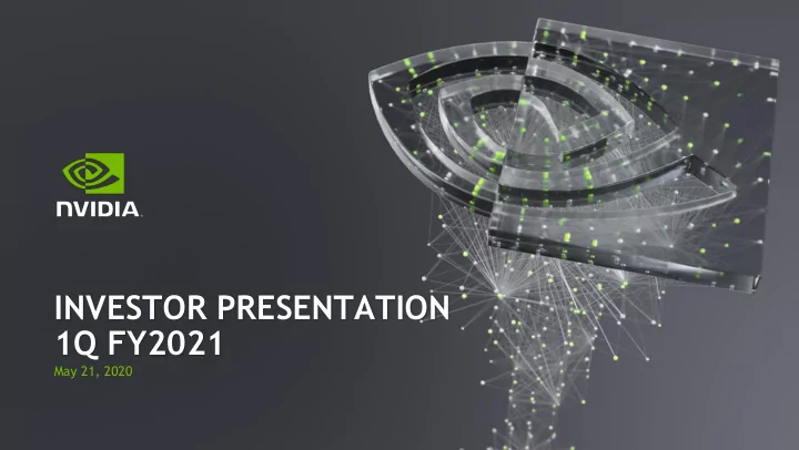 investor presentation 1q fy2021