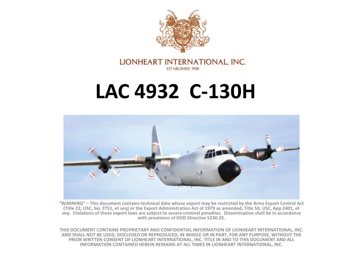 lac 4932 c 130h