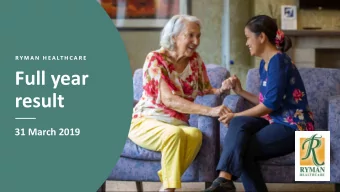 Full year  result  31 March 2019  Audited full year highlights Underlying profit* up 11.5% to $227