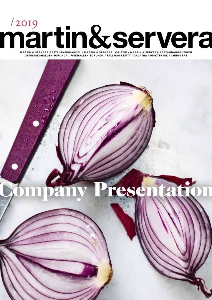 company presentation